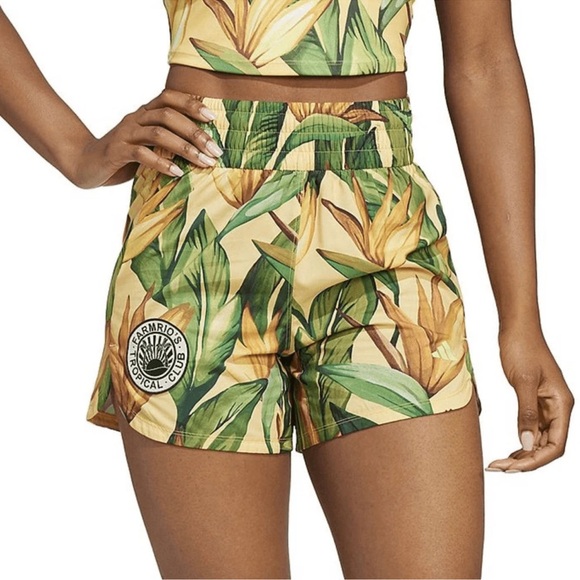 Farm Rio x Adidas Training Shorts- Size Small - Picture 1 of 7